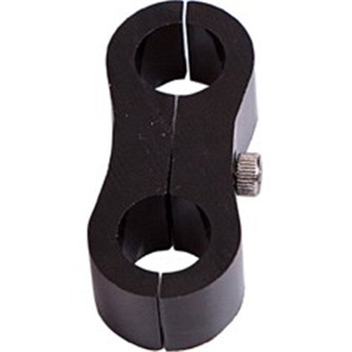 Billet Aluminium Dual Hose Separators 9/16" I.D., Black Finish - AF156-09BLK