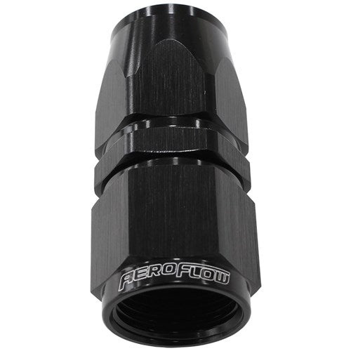 Aeroflow 200 / 570 Series PTFE Straight Hose End -4AN Black Finish. Suits 200 & 250 Series Hose - AF201-04DBLK