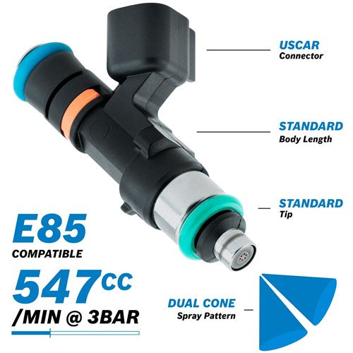Bosch Motorsport 547ccEV14 Medium USCAR Fuel Injector