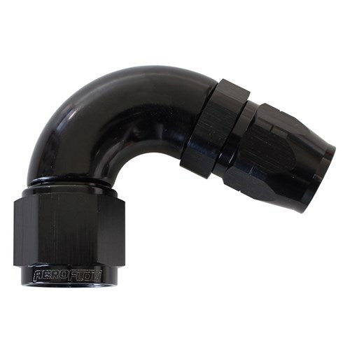 550 Series Cutter Style One Piece Swivel 120° Stepped Hose End -12AN to -16 Hose - AF554-16-12BLK