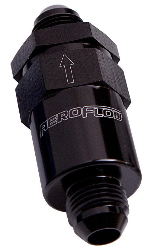 Aeroflow 30 Micron Billet Fuel Filter -6AN Black Finish. 2" Length AF609-06BLK - Prolink Performance