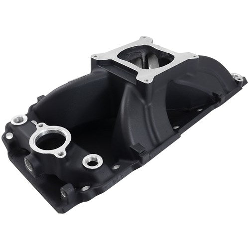 Aeroflow BB Chev Hi-Rise Single Plane Intake Manifold, Black Finish AF6210-1002 - Prolink Performance
