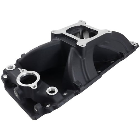 Aeroflow BB Chev Hi-Rise Single Plane Intake Manifold, Black Finish AF6210-1002 - Prolink Performance