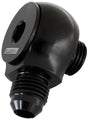 Aeroflow 90° Low Profile -8ORB to -6AN Male Adapter AF909-06-08BLK - Prolink Performance