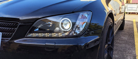 Black CCFL DRL Projector Headlights for 99-05 Lexus IS200 IS300 Toyota Altezza