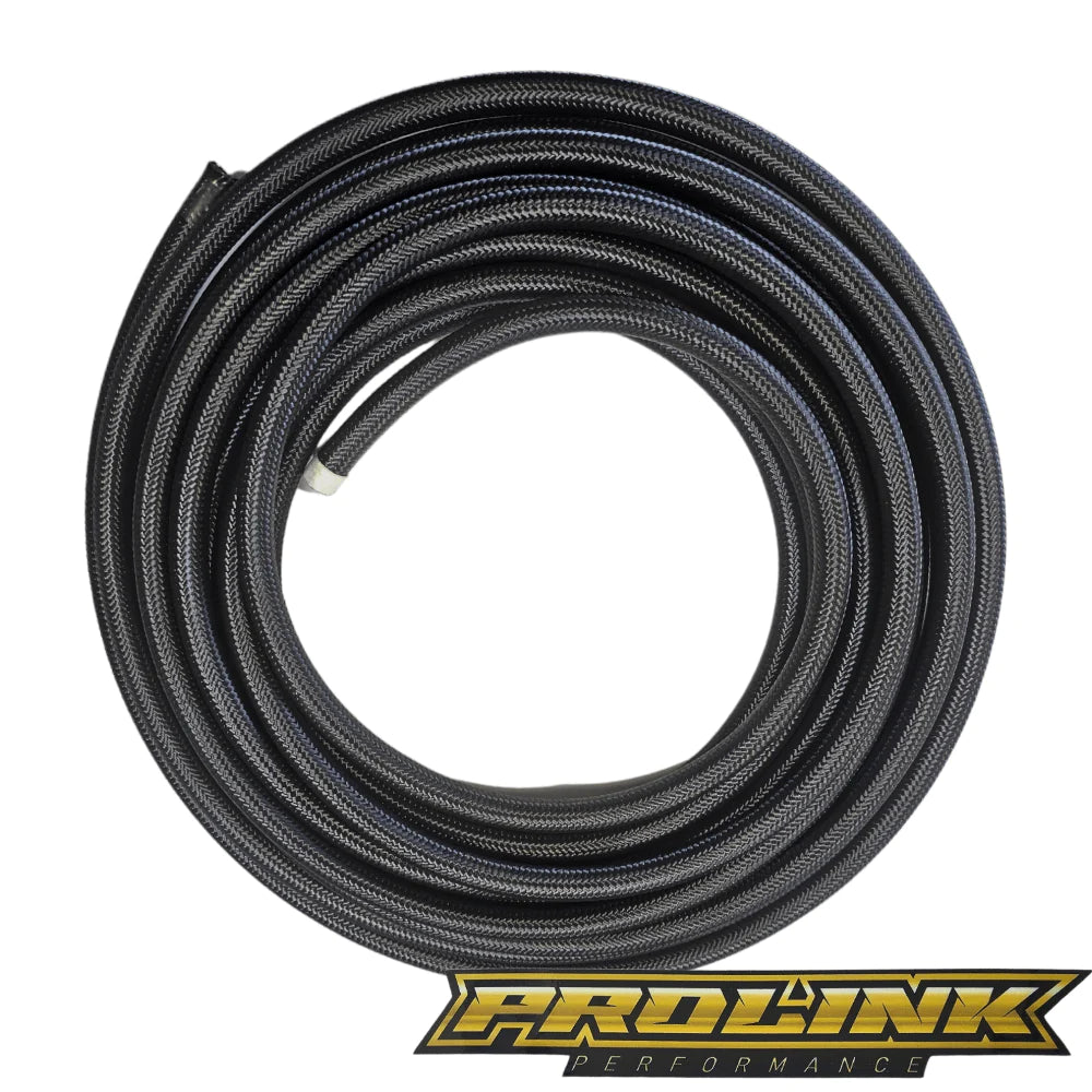 PROLINK Stainless Black Braided Hose - Suit Taper 100 Series / Cutter 550 Series Hose Ends