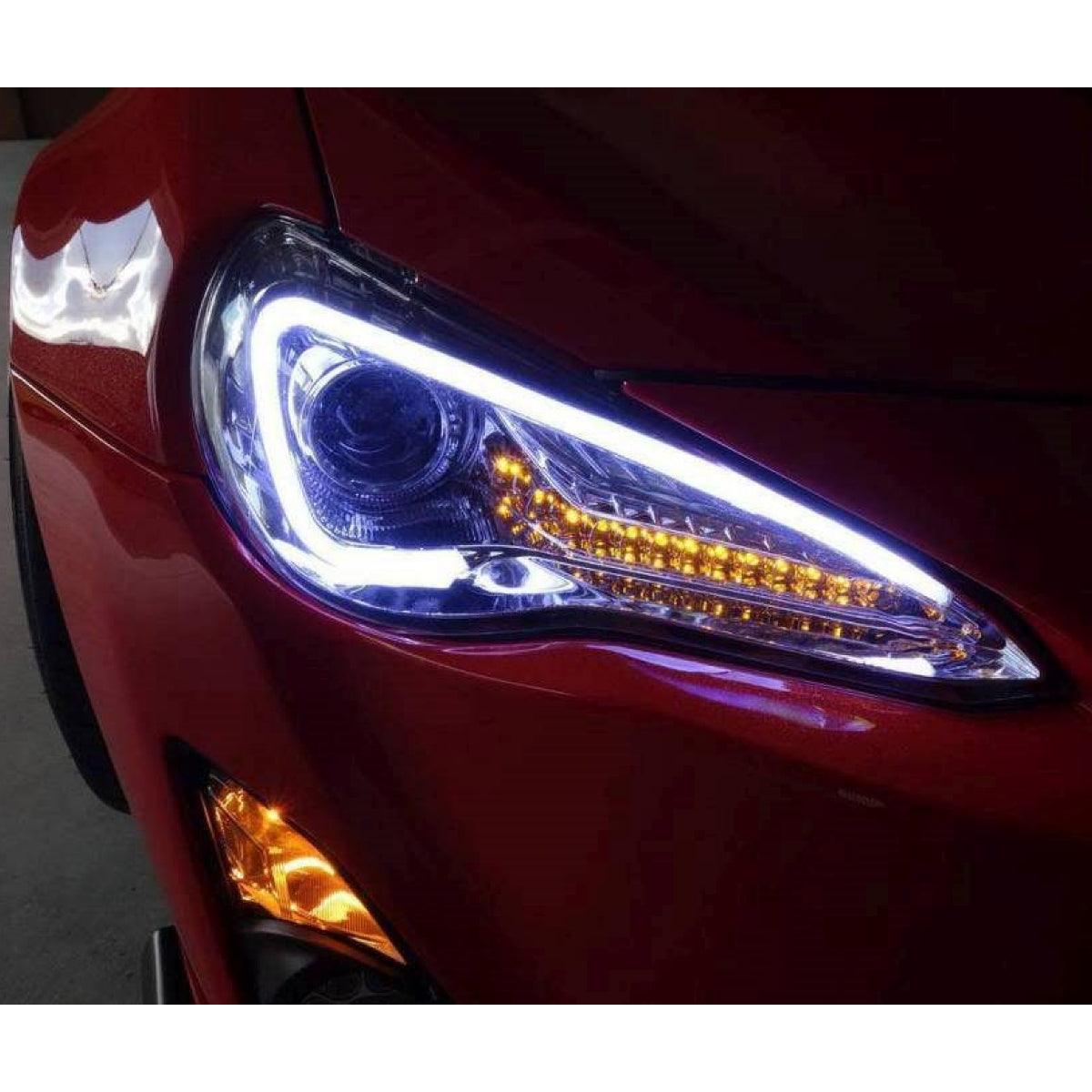 Spec-D Black Full LED Headlights with SQ LED Indicator for GT86 & BRZ - Prolink Performance