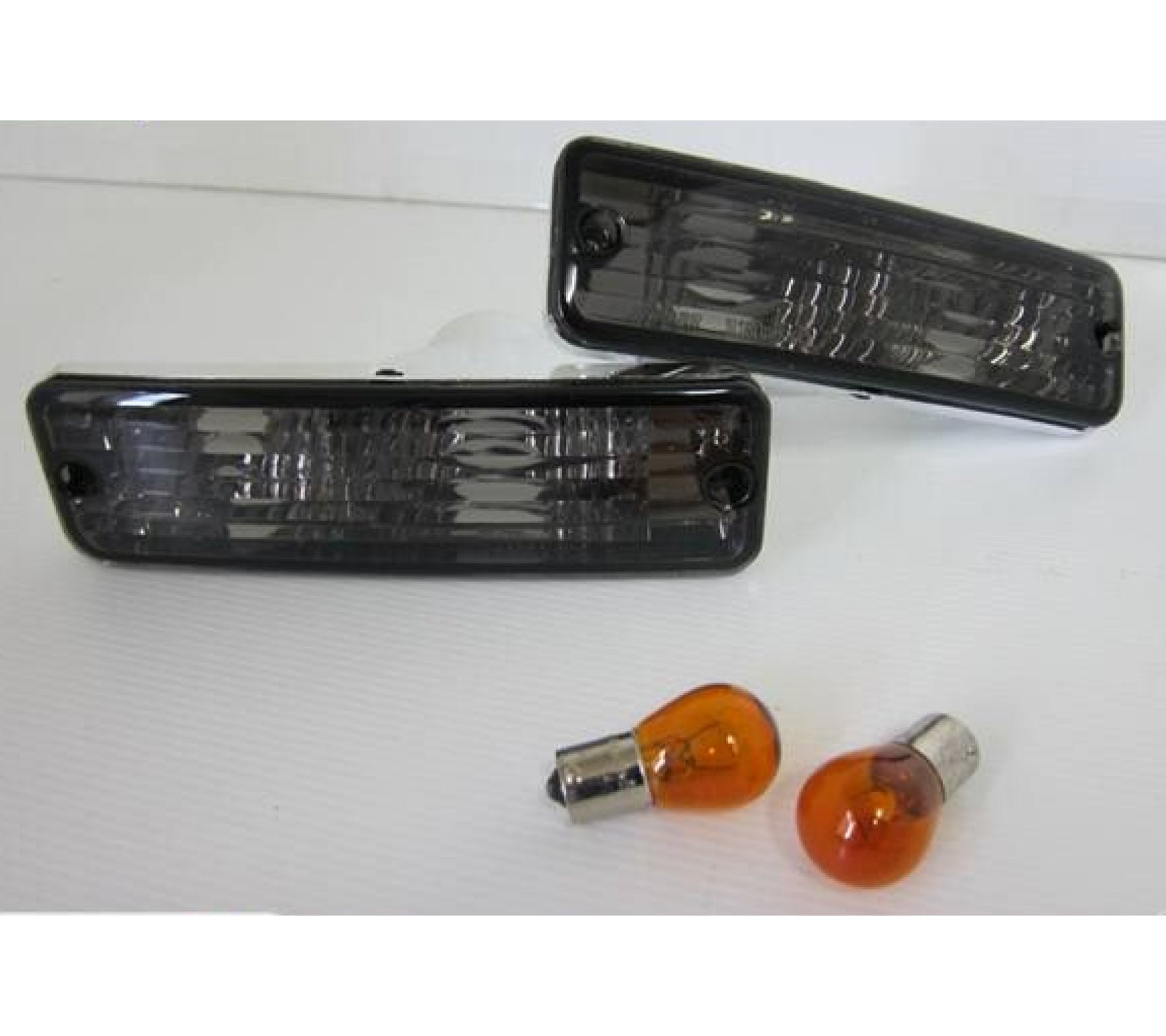 BLACK Front Bumper Indicators Lights for Nissan S13 89-98 - Prolink Performance