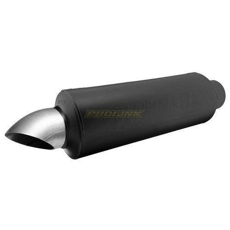 Hushpower Pro Series Turndown Muffler Round, 3" Inlet / 3.5" Outlet - Prolink Performance