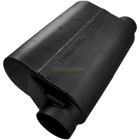 Flowmaster Alcohol Race Series Muffler - 3.5" Offset Inlet / 3" Offset Outlet - Same Side - Prolink Performance