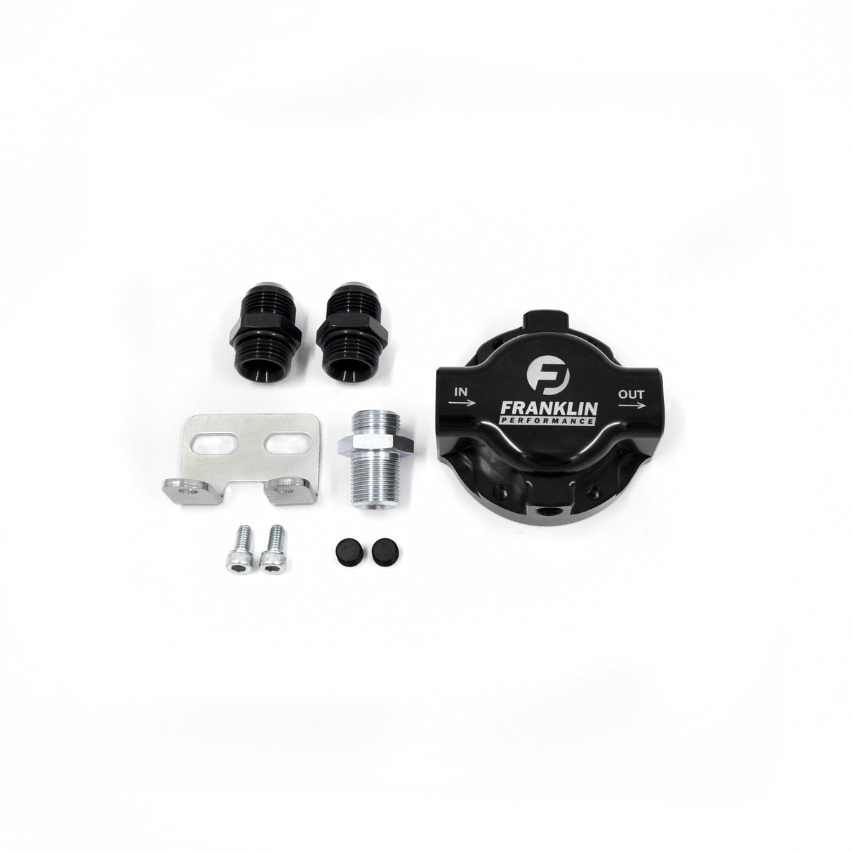 Oil Filter Relocation & Cooling Kit Low Profile Block Adaptor Version with Aeroflow Oil Cooler