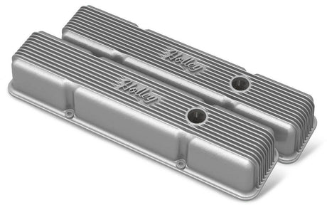 Holley Vintage Series Fined Valve Covers (HO241-240) - Prolink Performance