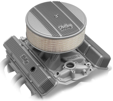 Holley Vintage Series Fined Valve Covers (HO241-240) - Prolink Performance