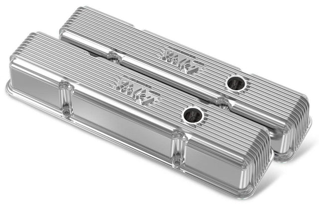 Holley Vintage Series Fined Valve Covers (HO241-241) - Prolink Performance