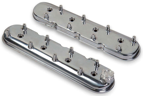Holley Polished Aluminium Valve Covers (HO241-90) - Prolink Performance