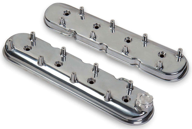 Holley Polished Aluminium Valve Covers (HO241-90) - Prolink Performance