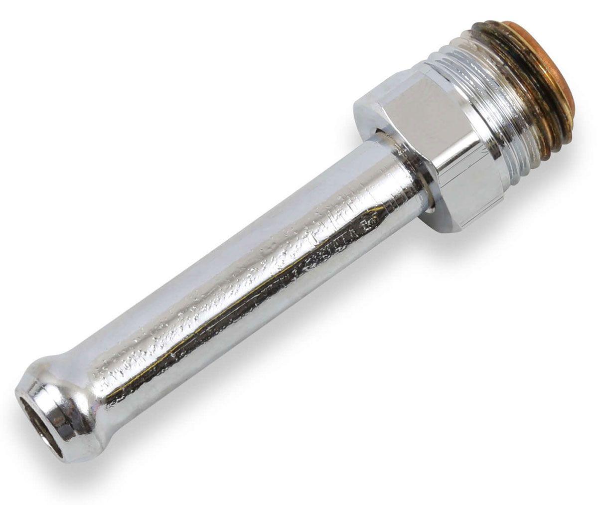 Holley Chrome Universal Straight Fuel Line Fitting (HO34-21) - Prolink Performance