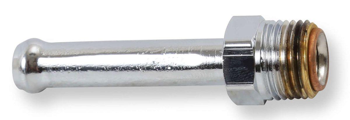 Holley Chrome Universal Straight Fuel Line Fitting (HO34-21) - Prolink Performance