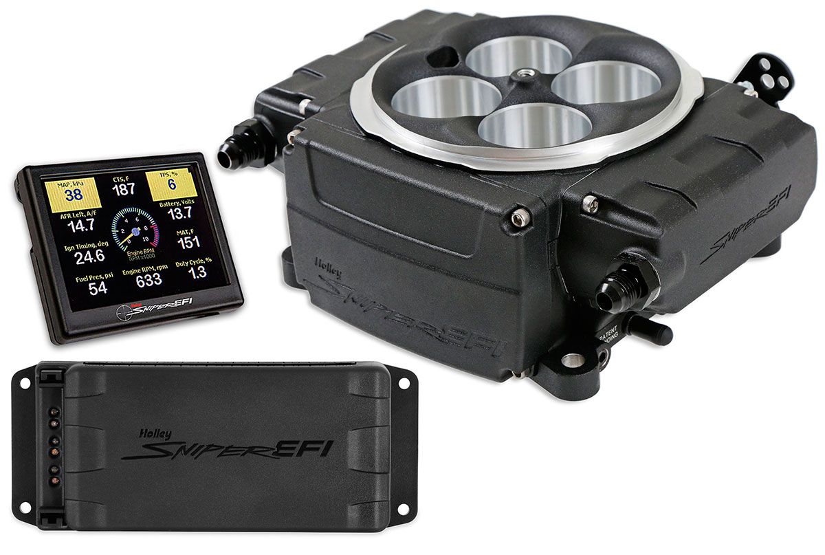 Holley Sniper EFI 4BBL Self Tuning System with PDM,Black (HO550-511-3PX) - Prolink Performance