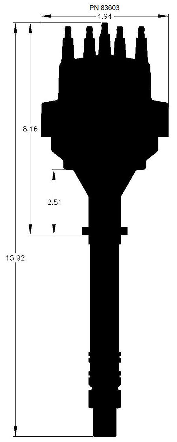 MSD Pro-Billet Ready-To-Run Distributor - Black MSD83603 - Prolink Performance