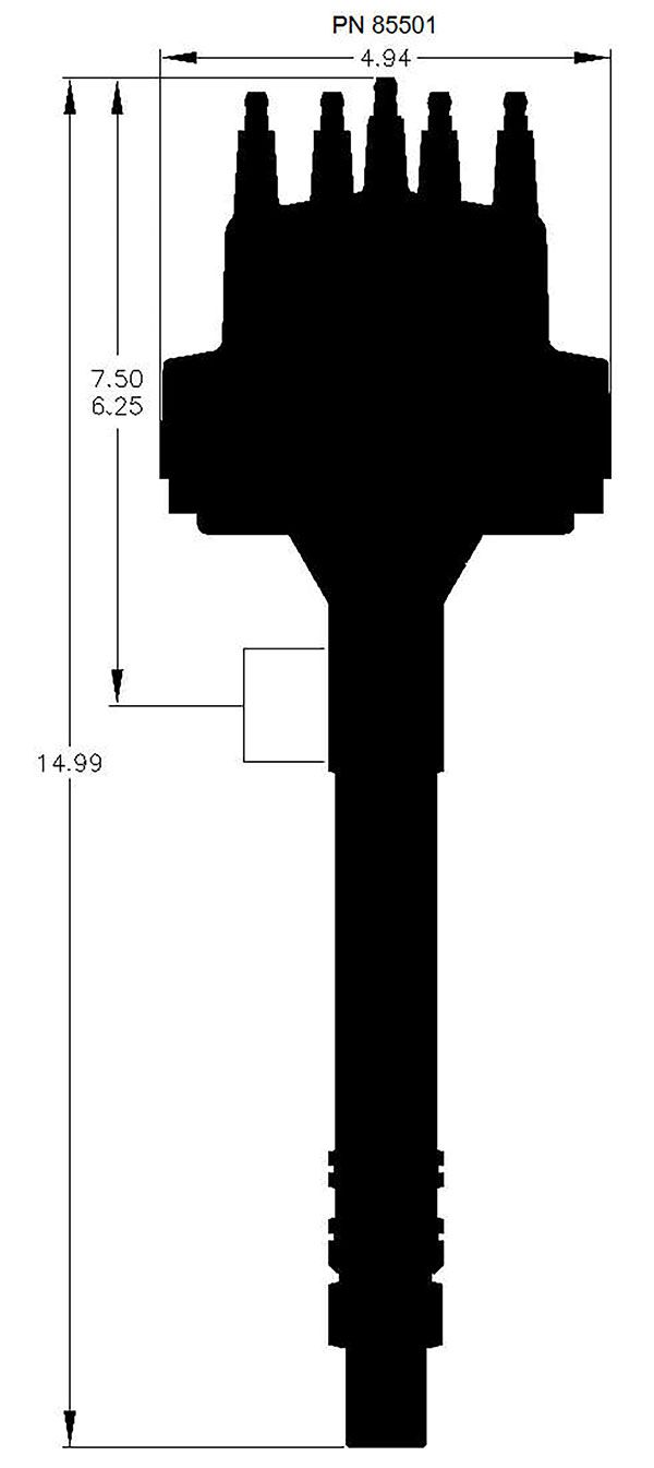 MSD Pro-Billet Locked Out Distributor MSD85501 - Prolink Performance