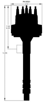MSD Pro-Billet Locked Out Distributor MSD85501 - Prolink Performance