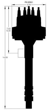 MSD Pro-Billet Distributor MSD85561 - Prolink Performance