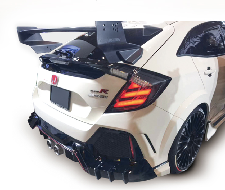 MUGEN Style Smoke LED Tail lights For 2016-2021 Honda Civic FK7 TYPE R FK8 taillights