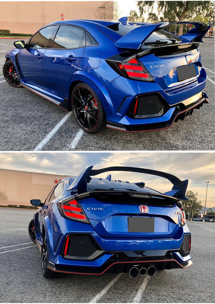 MUGEN Style Smoke LED Tail lights For 2016-2021 Honda Civic FK7 TYPE R FK8 taillights