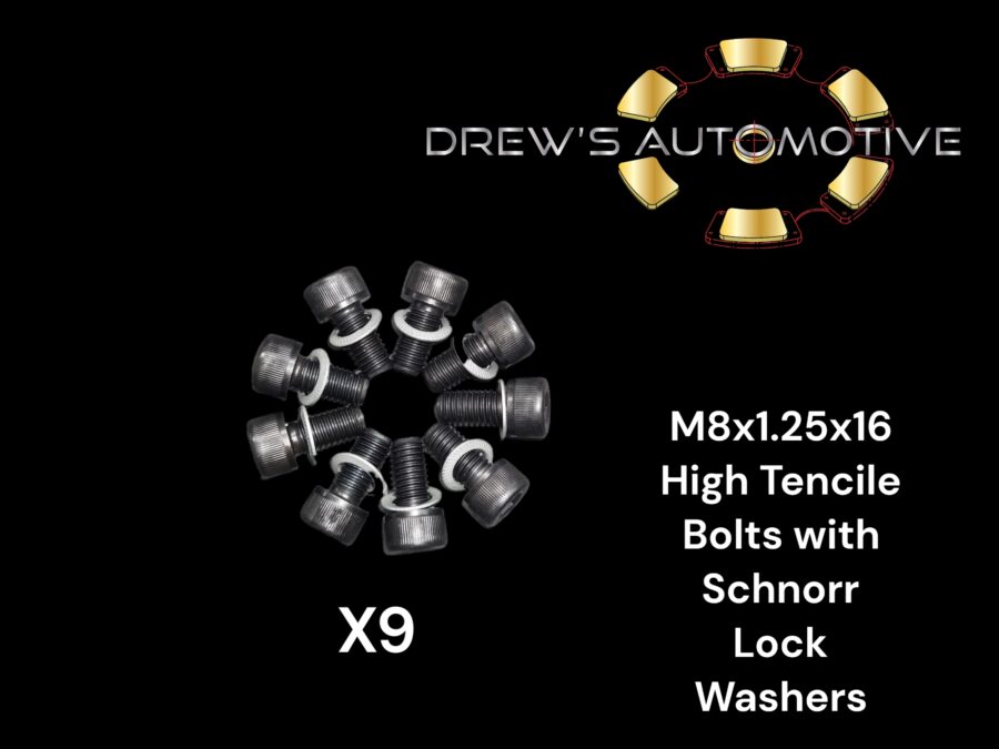 Drew's Pressure Plate Bolt Set - M8 x 1.25 x 16