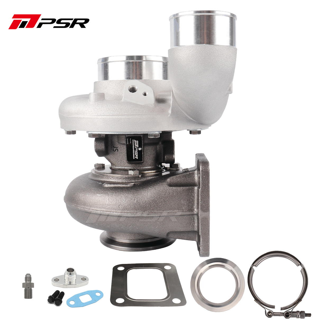 PULSAR Billet 363D 366D 369D DUAL CERAMIC BALL BEARING Turbo with 90° Elbow Outlet Compressor