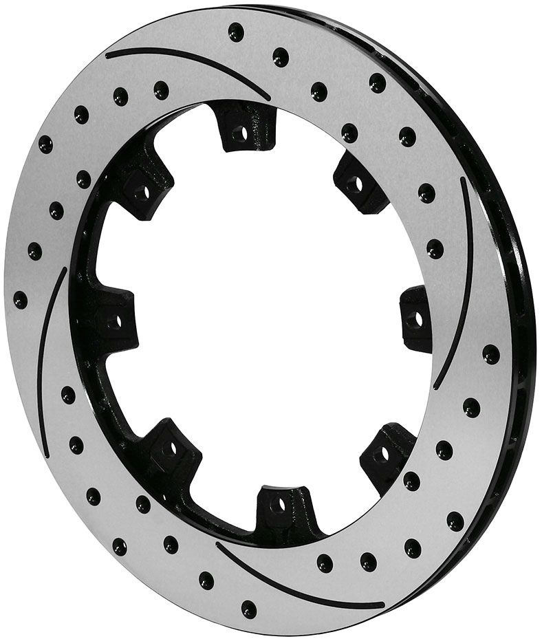 Wilwood 8 Bolt SRP Drilled & Slotted Performance Rotor ( l/H) 32 Vanes Black WB160-7102- - Prolink Performance