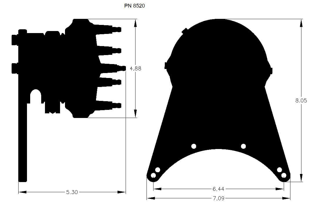 MSD Pro-Billet Front Drive Distributor MSD8520 - Prolink Performance