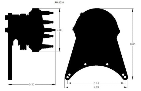 MSD Pro-Billet Front Drive Distributor MSD8520 - Prolink Performance