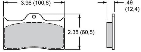 Wilwood Smart Pad Brake Pad Set with BP-20 Compound WB150-9413K - Prolink Performance