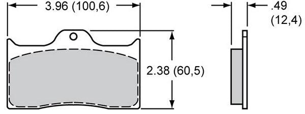 Wilwood Smart Pad Brake Pad Set with BP-20 Compound WB150-9413K - Prolink Performance