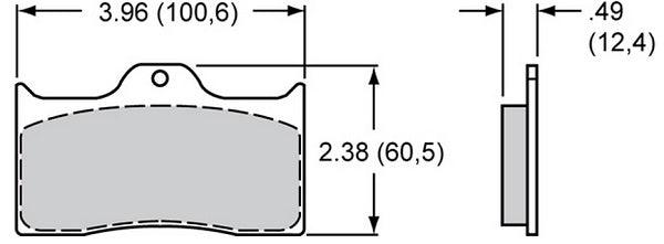 Wilwood PolyMatrix Brake pad Set with A Compound WB15A-5734K - Prolink Performance