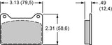 Wilwood PolyMatrix Brake Pad Set with A Compound WB15A-8809K - Prolink Performance