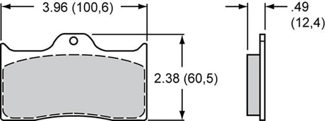 Wilwood PolyMatrix Brake Pad Set with B Compound WB15B-3991K - Prolink Performance