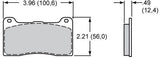 Wilwood PolyMatrix Brake Pad Set with B Compound WB15B-9836K - Prolink Performance