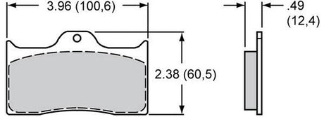 Wilwood PolyMatrix Brake Pad Set with E Compound WB15E-6096K - Prolink Performance