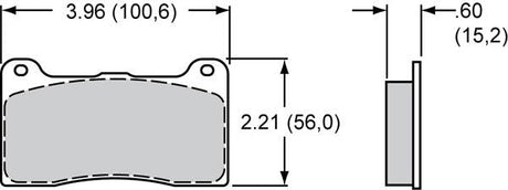 Wilwood PolyMatrix Brake Pad Set with Q Compound WB15Q-7268K - Prolink Performance