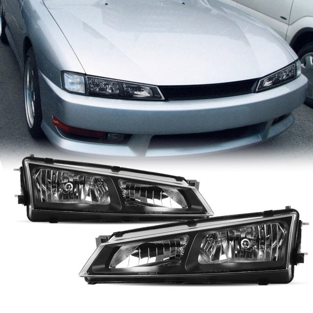 JDM Black OE Headlights for 1996-1998 Nissan S14 Silvia 200SX S2 Head lights