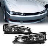 JDM Black OE Headlights for 1996-1998 Nissan S14 Silvia 200SX S2 Head lights