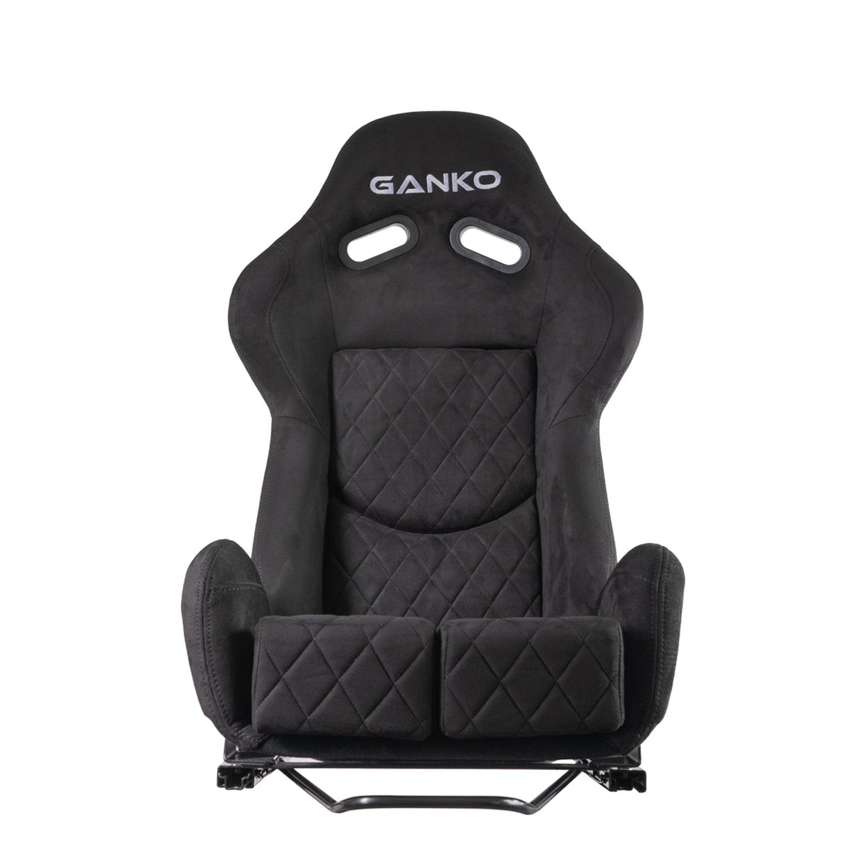 GANKO JP Seats Black Diamond Stitching GANKO JP - RECLINABLE SEAT - GLITTER SILVER SR