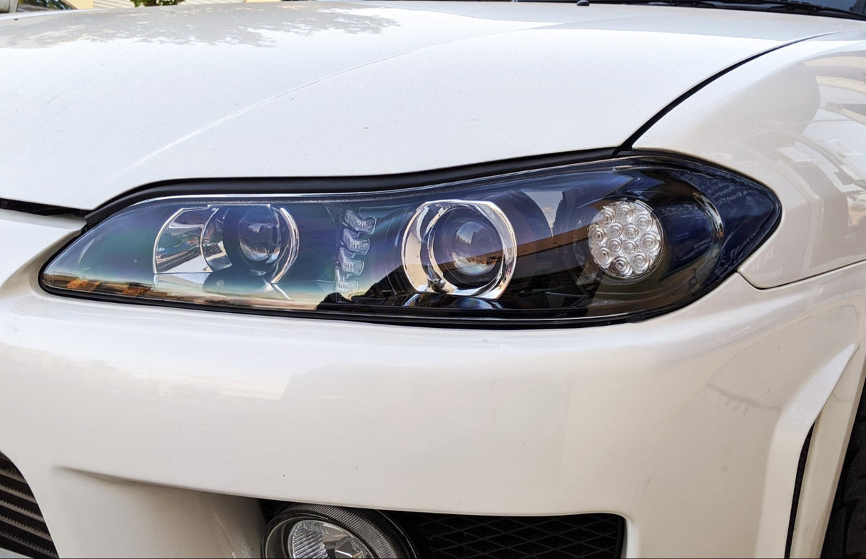 COPLUS Dual LED Projector Head lights LED Indicators for 99-02 Nissan S15 200sx Silvia
