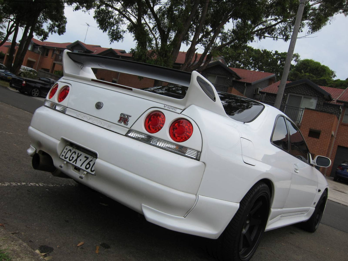 Clear Red LED Tail Lights for 95-98 Nissan Skyline R33 GTR GTST RB26 taillights