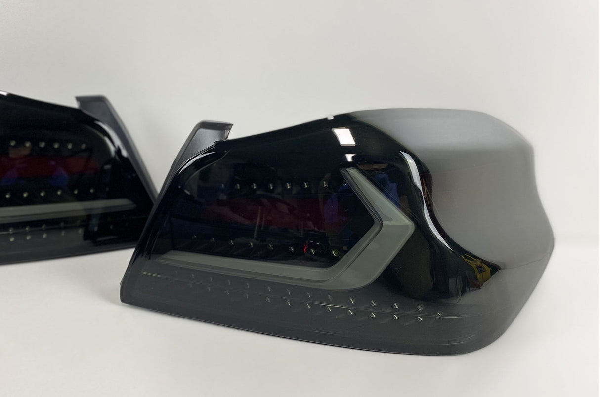 V5 Smoke Black Full LED Tail lights Dynamic Indicator for 15-21 Subaru WRX STI taillights