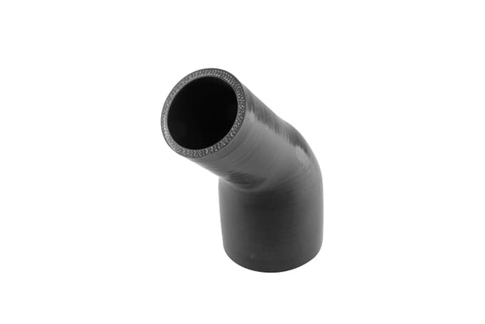 TurbosmartSilicon 45 Degree Reducer Elbow 2.00–3.00"(Black)