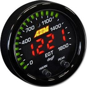 AEM X-Series Digital Exhaust Gas Gauge, 0~1800F / 0~1000C - Prolink Performance